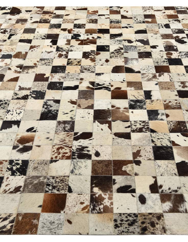 Detail image of 8' x 10' Cowhide Leather Rug
