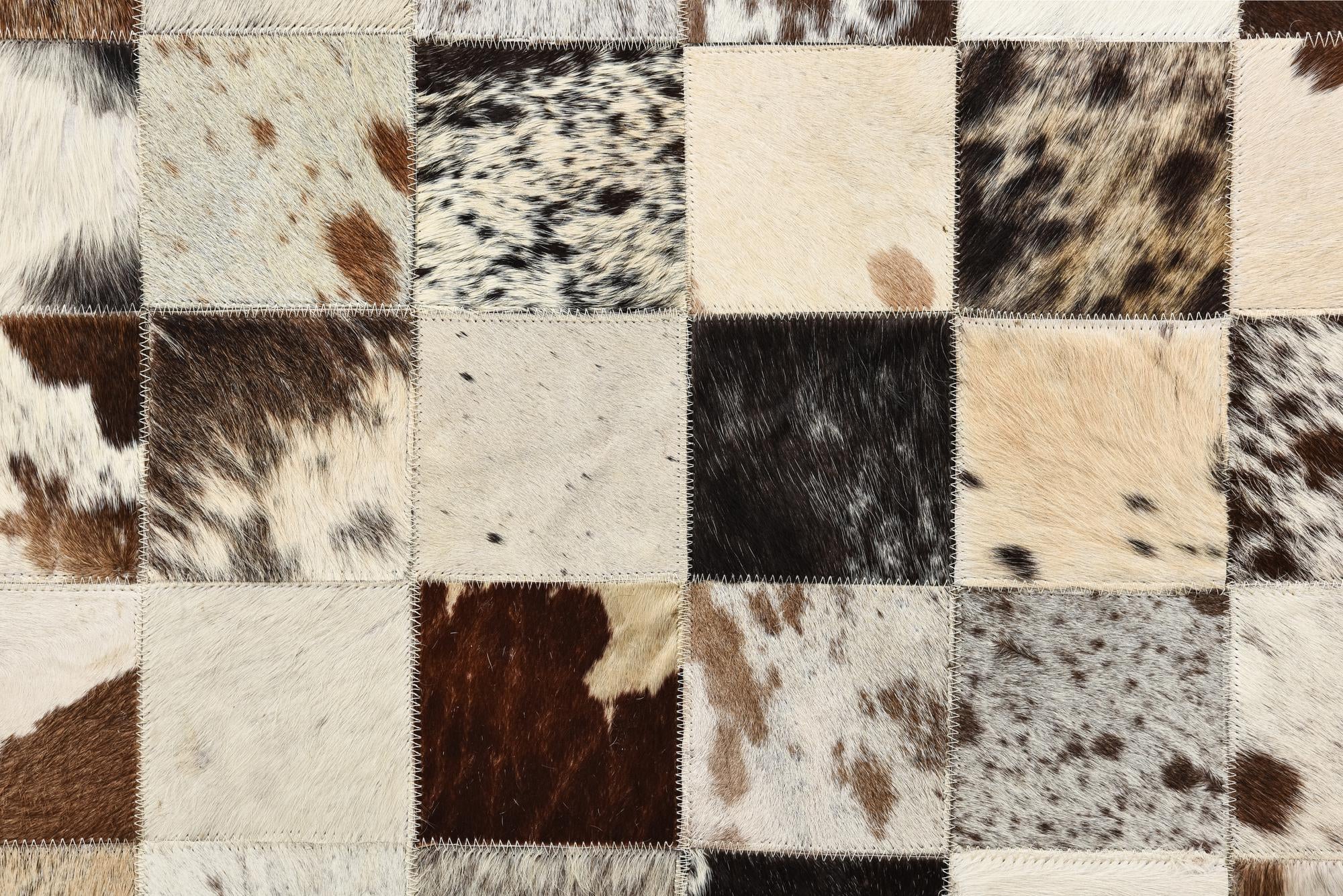 8' x 10' Cowhide Leather Rug