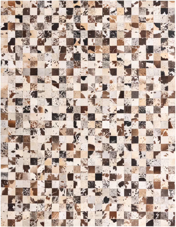 Detail image of 8' x 10' Cowhide Leather Rug