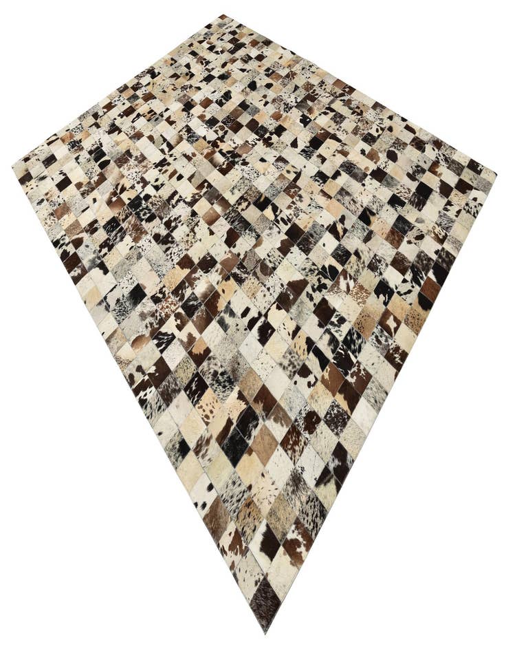 Detail image of 8' x 9' 10 Cowhide Leather Rug