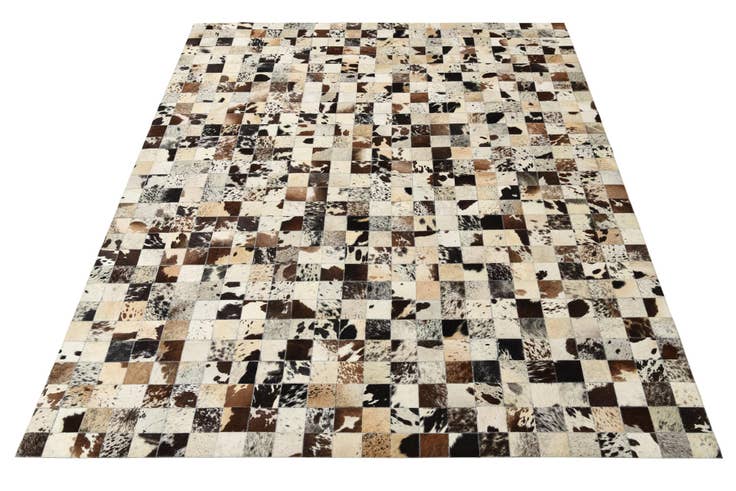 Detail image of 8' x 9' 10 Cowhide Leather Rug
