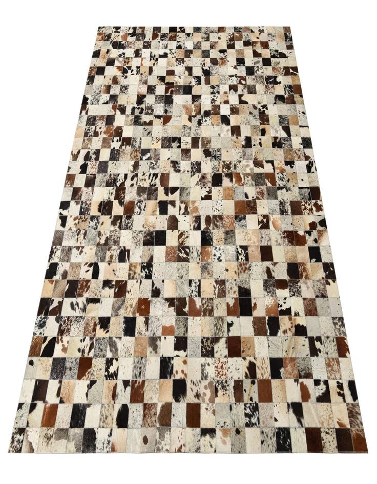 Detail image of 8' x 9' 10 Cowhide Leather Rug