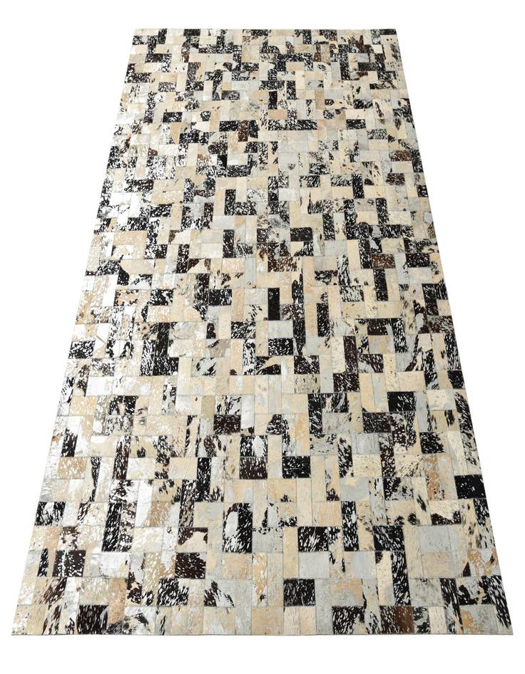 Detail image of 8' 1 x 10' Cowhide Leather Rug