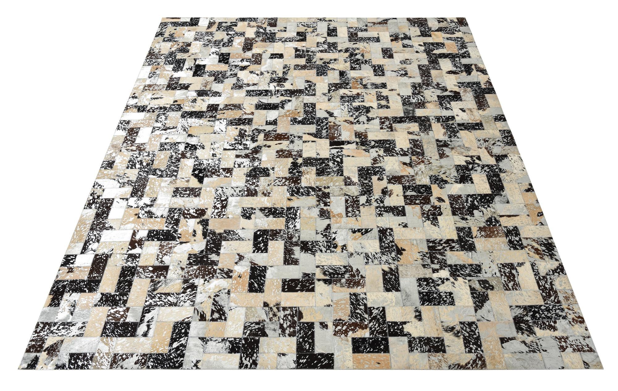8' 1 x 10' 1 Cowhide Leather Rug