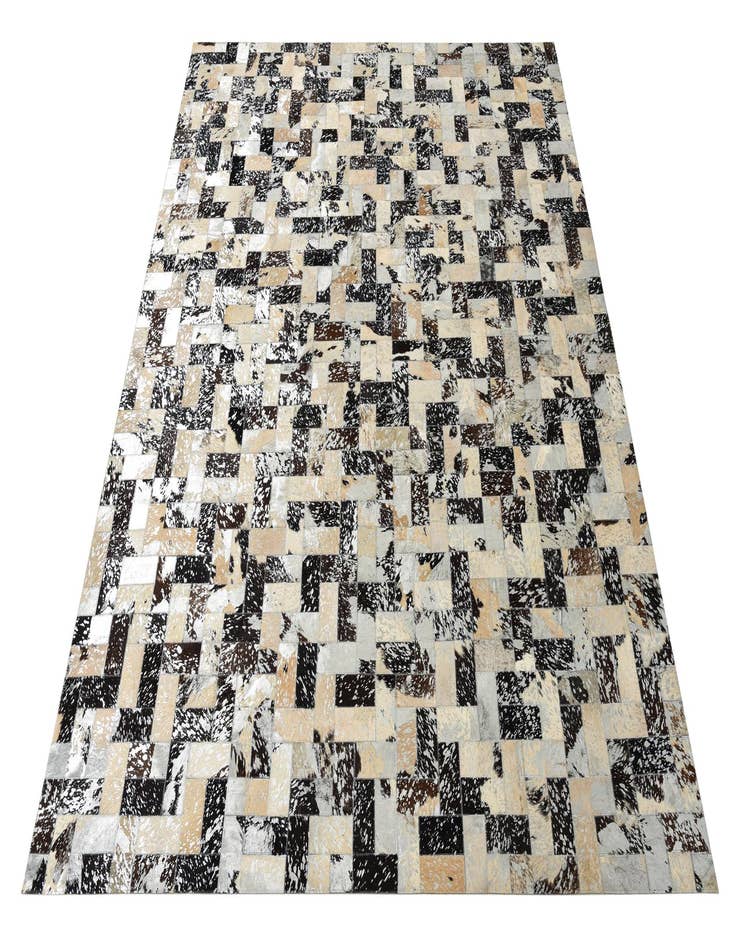 Detail image of 8' 1 x 10' 1 Cowhide Leather Rug