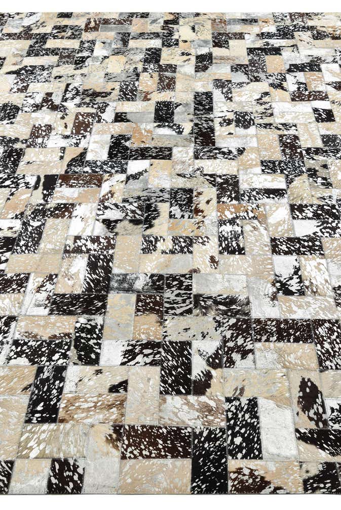 8' 1 x 10' 1 Cowhide Leather Rug