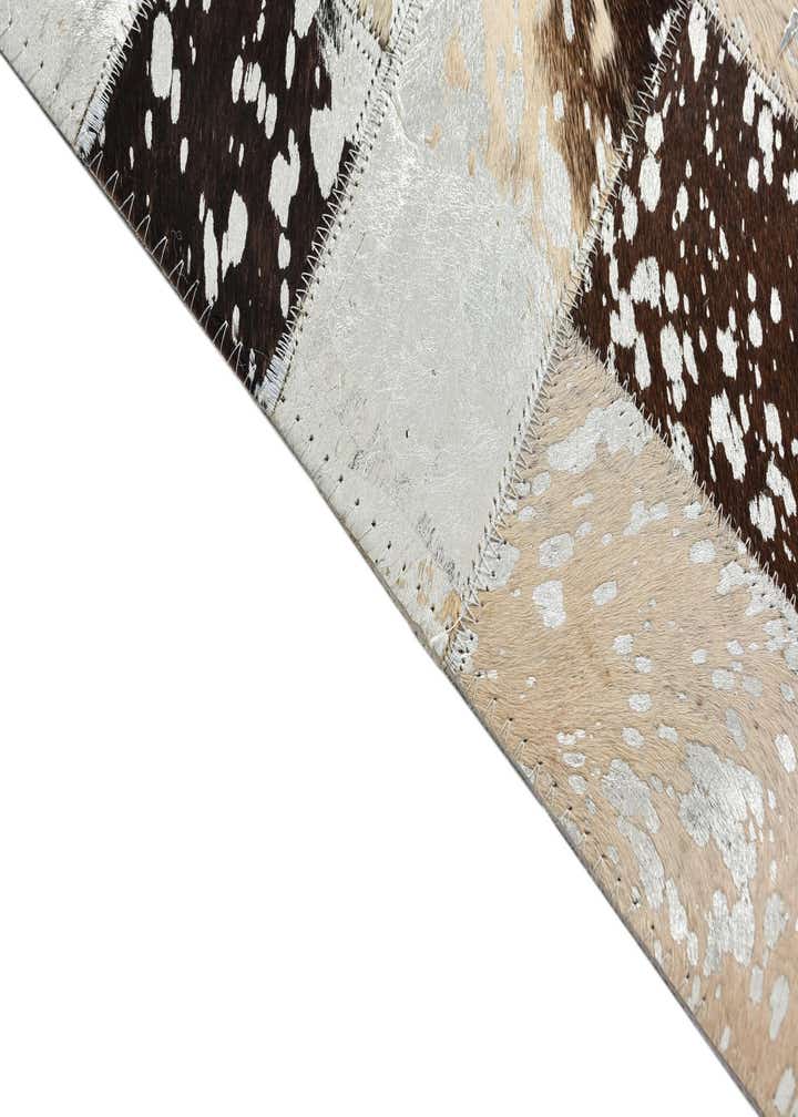 8' 1 x 10' 1 Cowhide Leather Rug