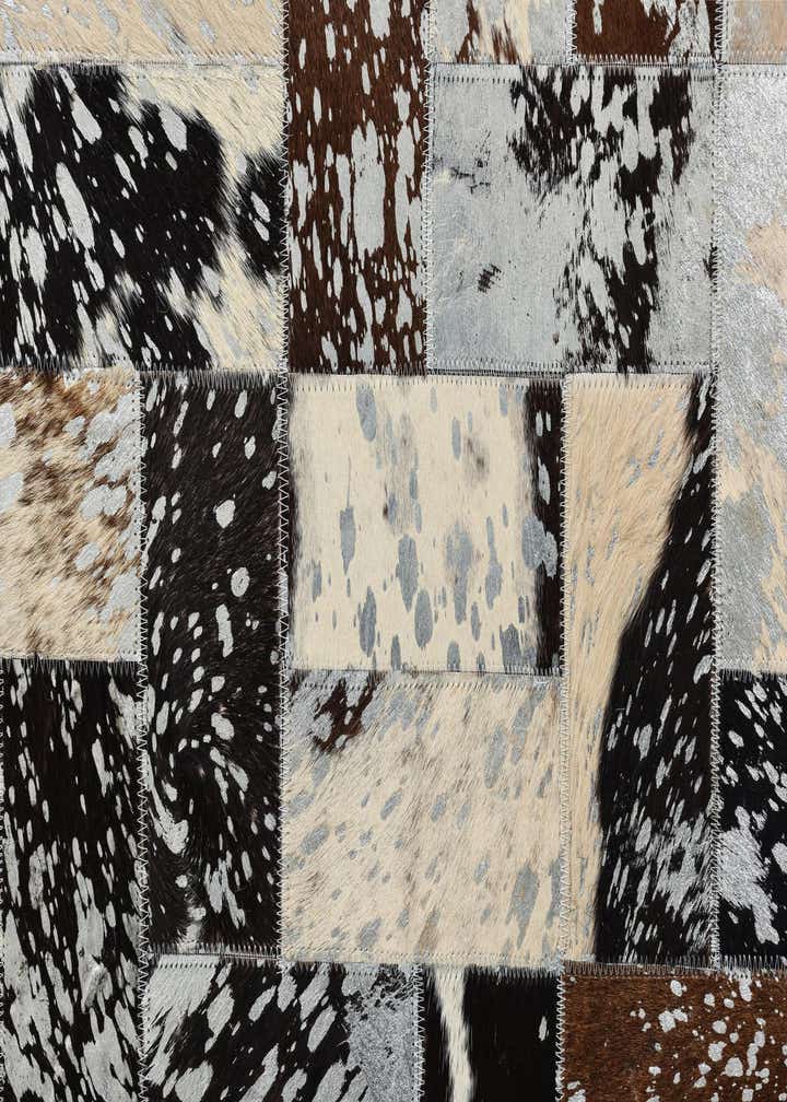 8' 1 x 10' 1 Cowhide Leather Rug