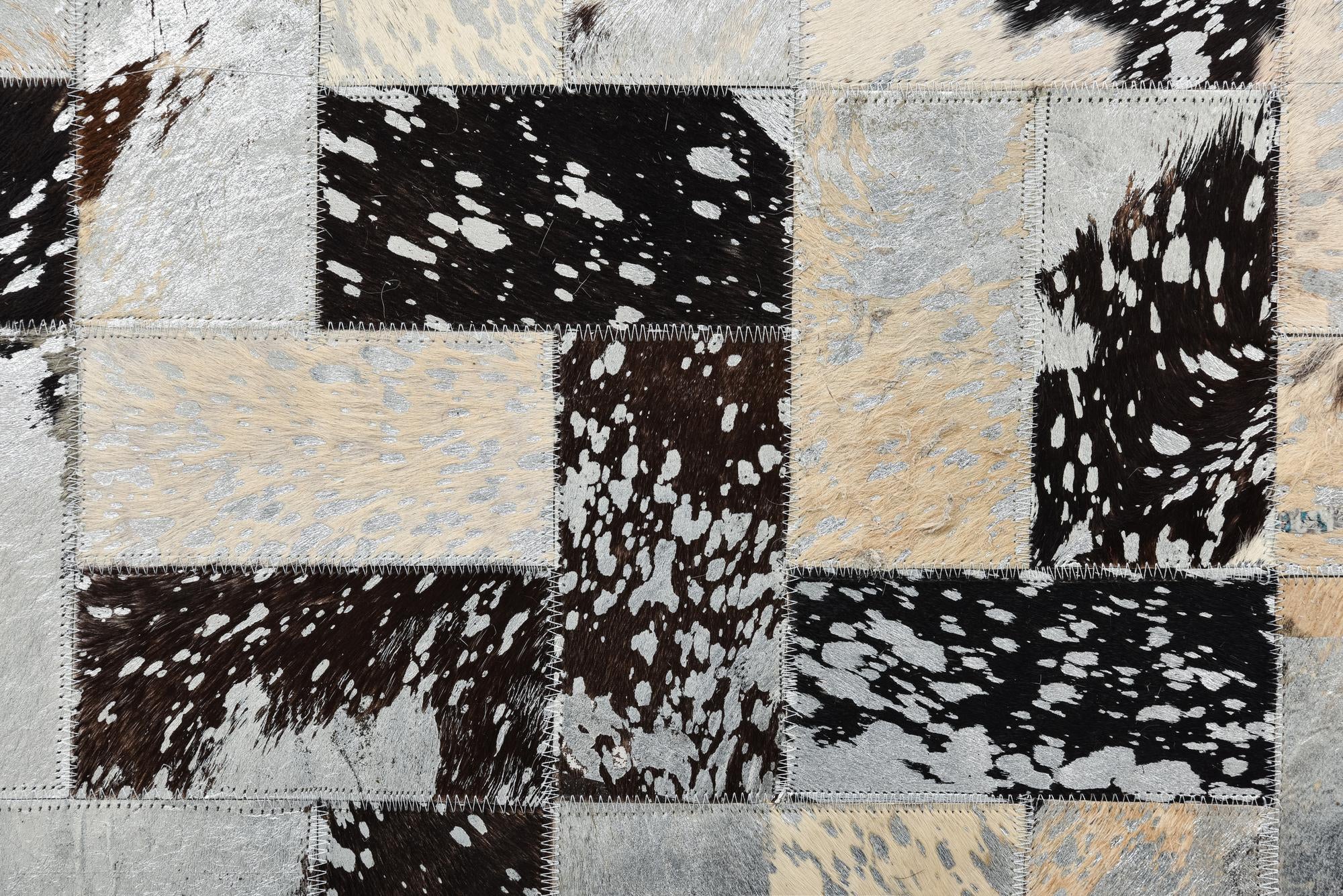 8' 1 x 10' 1 Cowhide Leather Rug