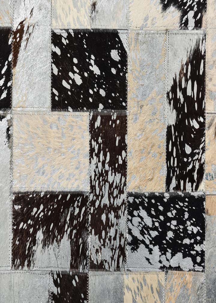 8' 1 x 10' 1 Cowhide Leather Rug