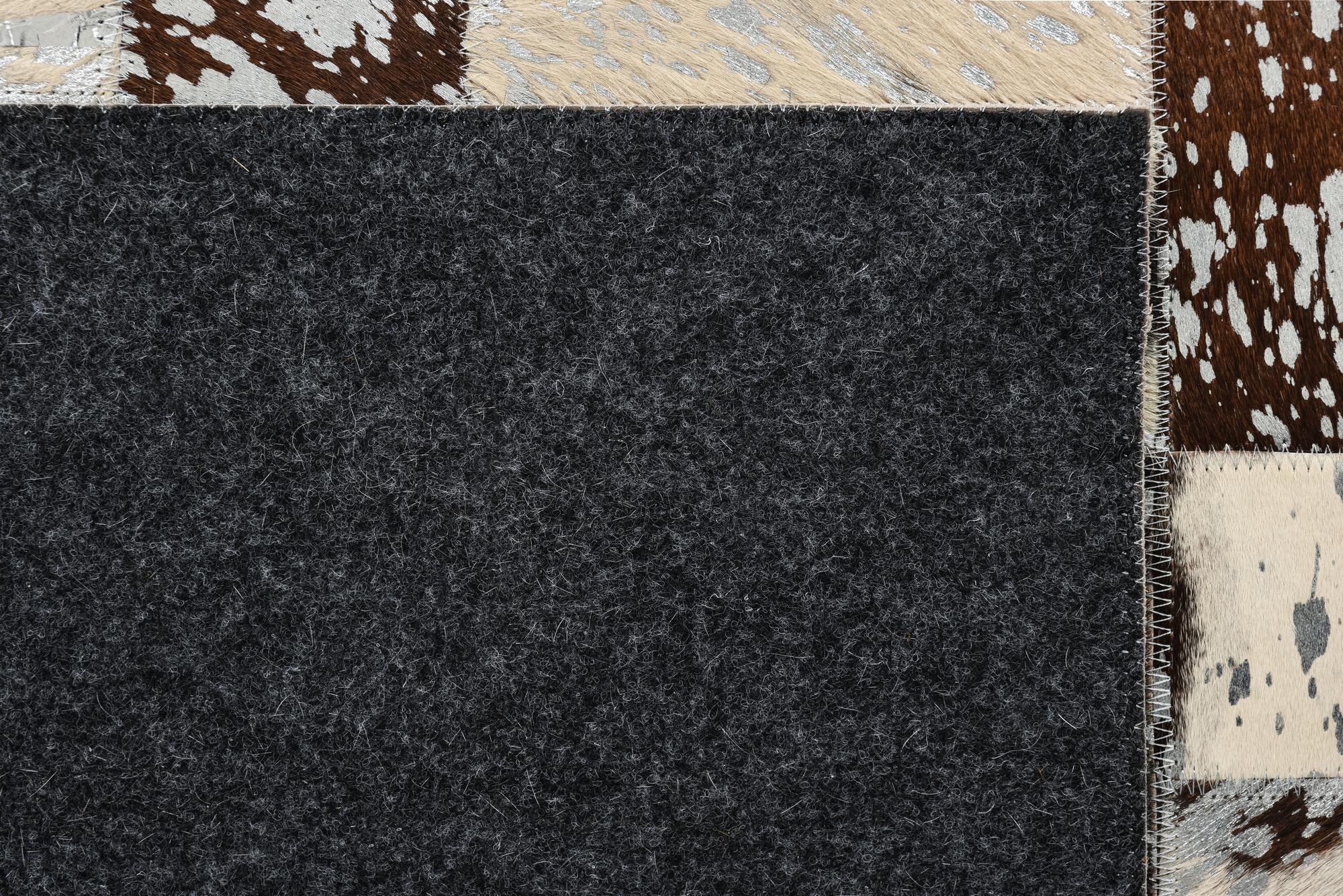 8' 1 x 10' 1 Cowhide Leather Rug