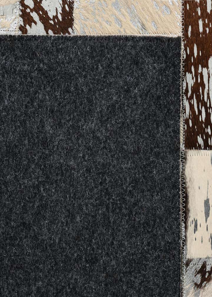 8' 1 x 10' 1 Cowhide Leather Rug