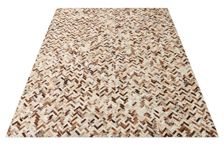 Detail image of 8' 2 x 10' 2 Cowhide Leather Rug