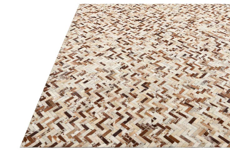 Detail image of 8' 2 x 10' 2 Cowhide Leather Rug