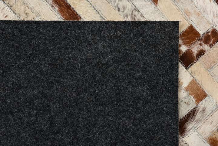 8' 2 x 10' 2 Cowhide Leather Rug