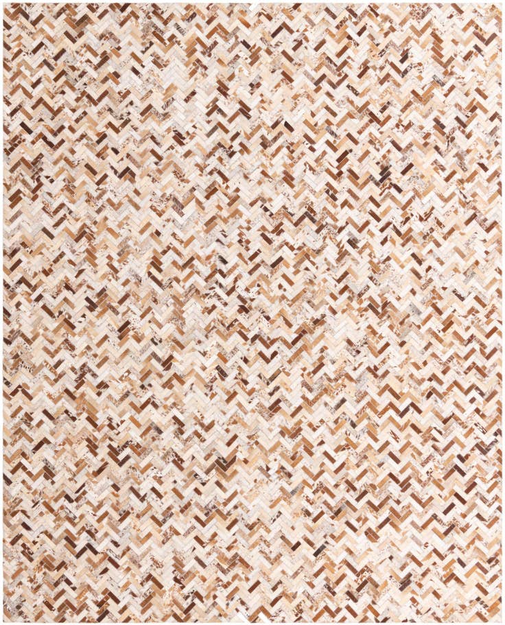 Detail image of 8' 2 x 10' 2 Cowhide Leather Rug