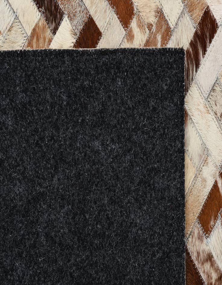 Detail image of 8' 3 x 10' Cowhide Leather Rug
