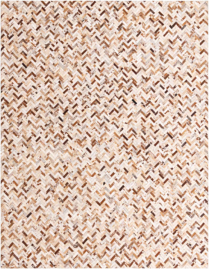 Detail image of 8' 3 x 10' Cowhide Leather Rug