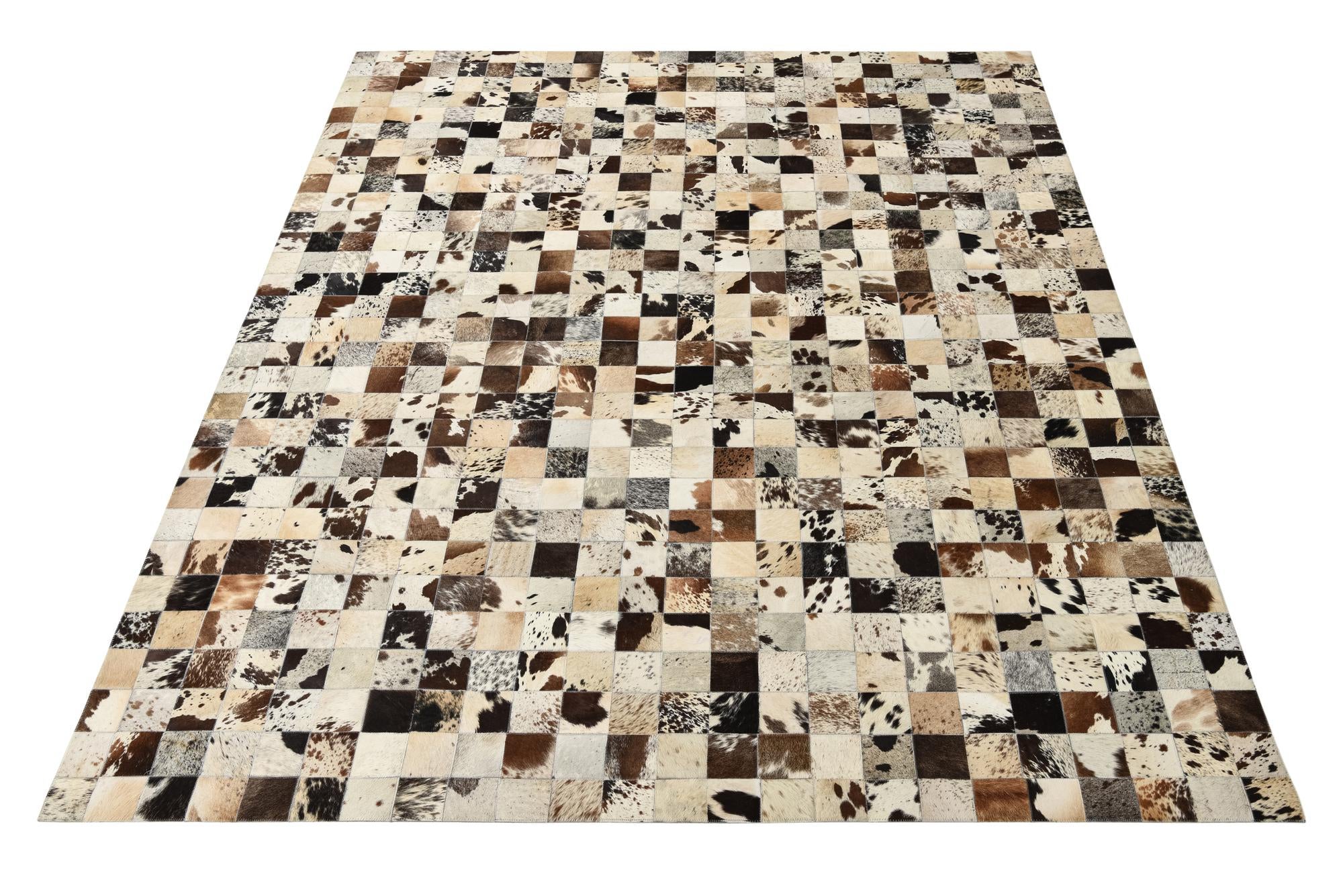 8' x 9' 10 Cowhide Leather Rug
