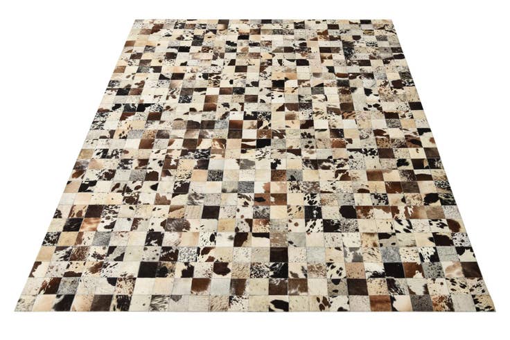 Detail image of 8' x 9' 10 Cowhide Leather Rug