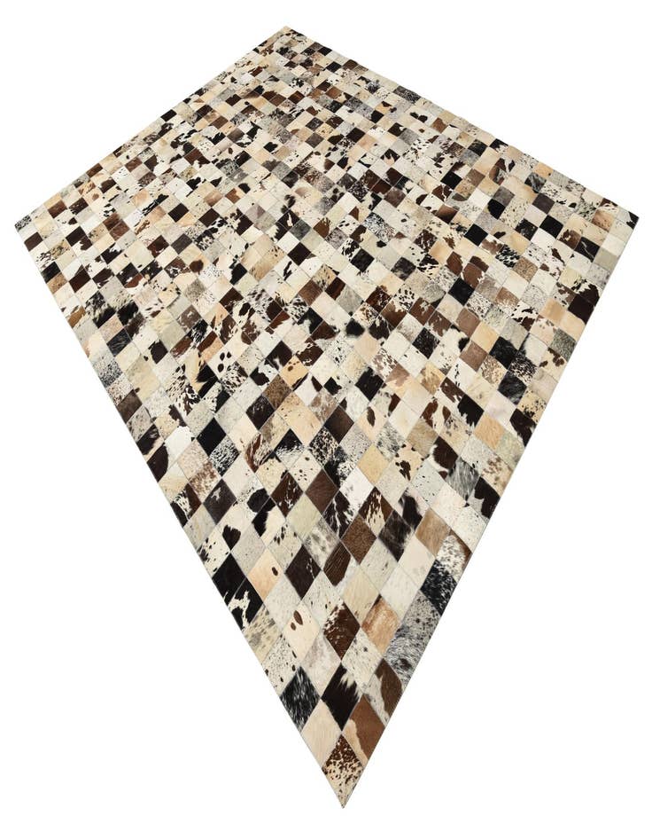 Detail image of 8' x 10' Cowhide Leather Rug