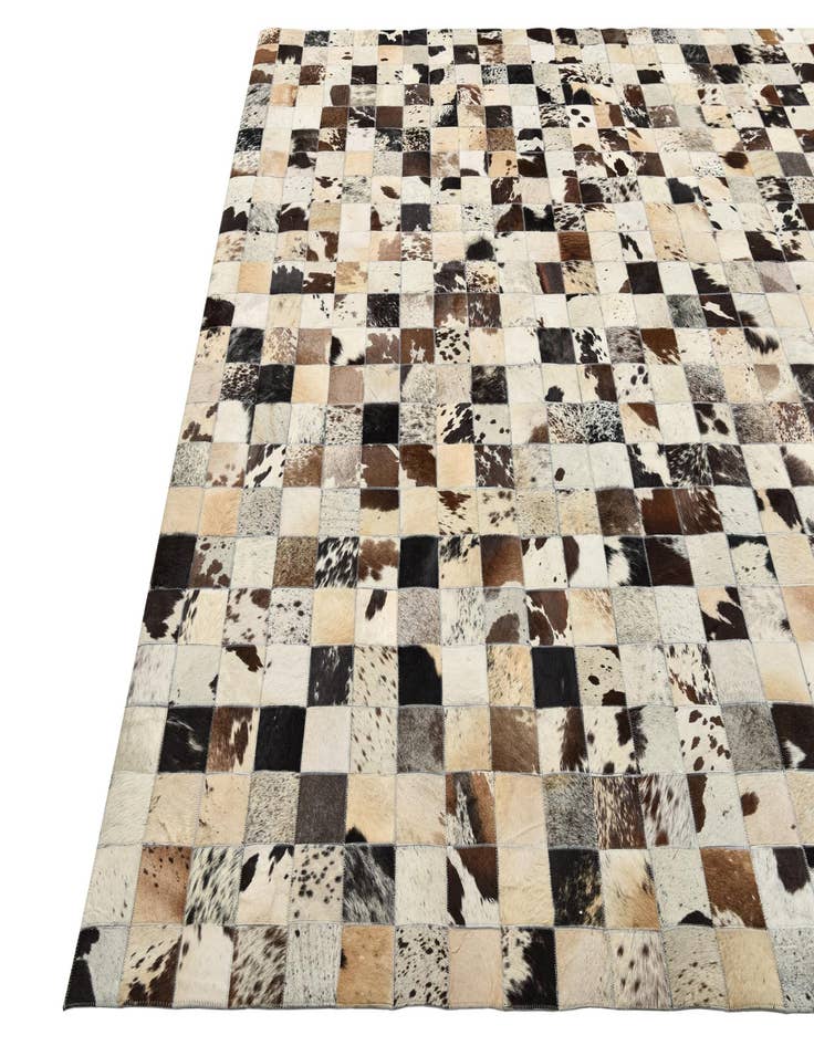 Detail image of 8' x 10' Cowhide Leather Rug