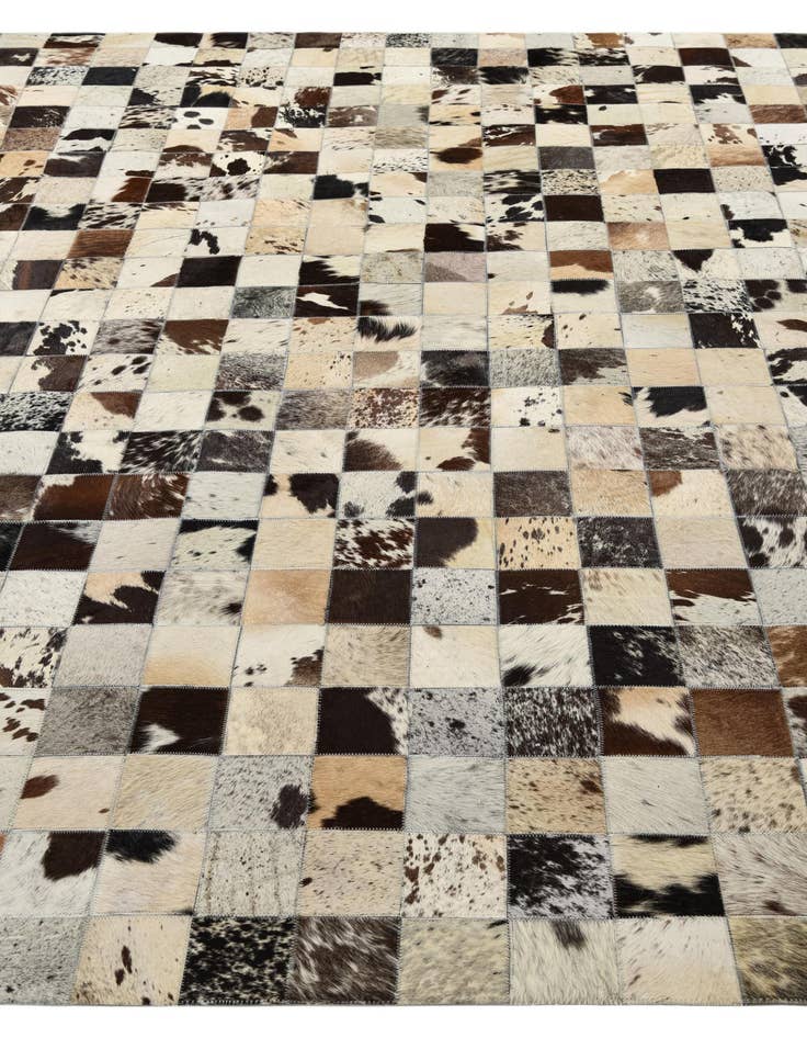 Detail image of 8' x 10' Cowhide Leather Rug