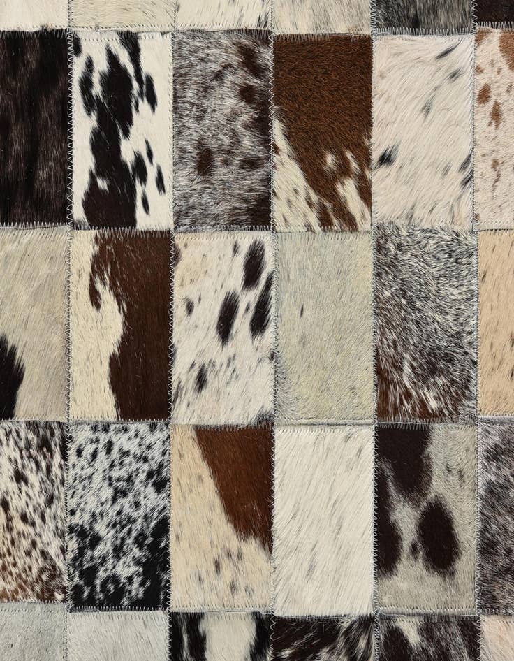 Detail image of 8' x 10' Cowhide Leather Rug