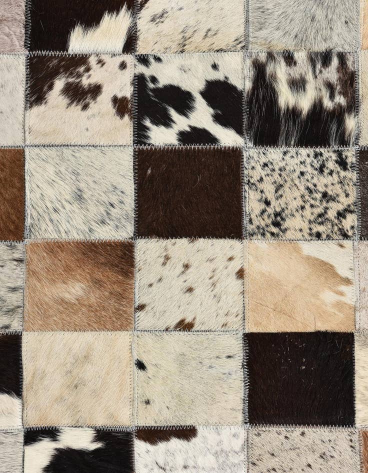 Detail image of 8' x 10' Cowhide Leather Rug