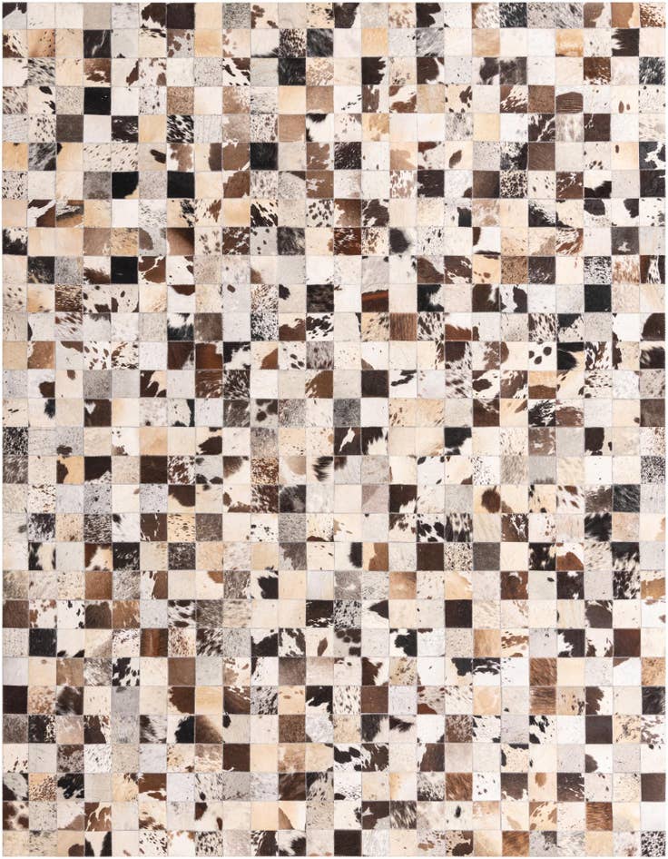 Detail image of 8' x 10' Cowhide Leather Rug