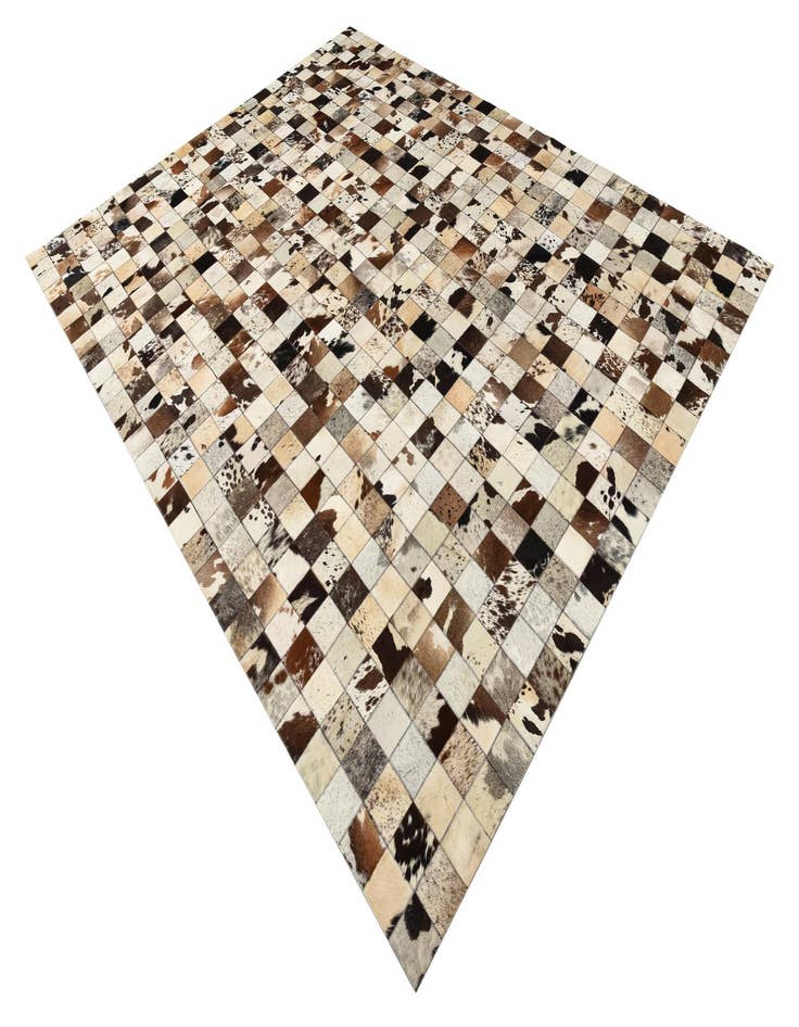 Detail image of 8' x 10' Cowhide Leather Rug