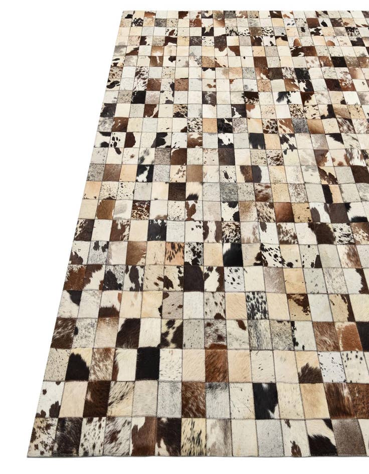 Detail image of 8' x 10' Cowhide Leather Rug