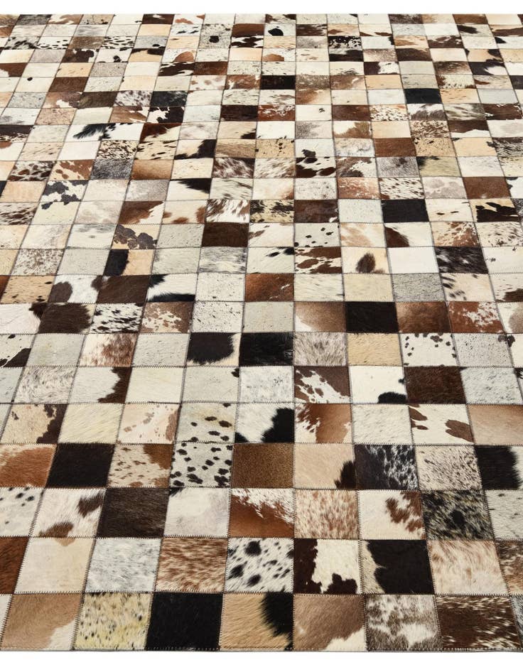 Detail image of 8' x 10' Cowhide Leather Rug