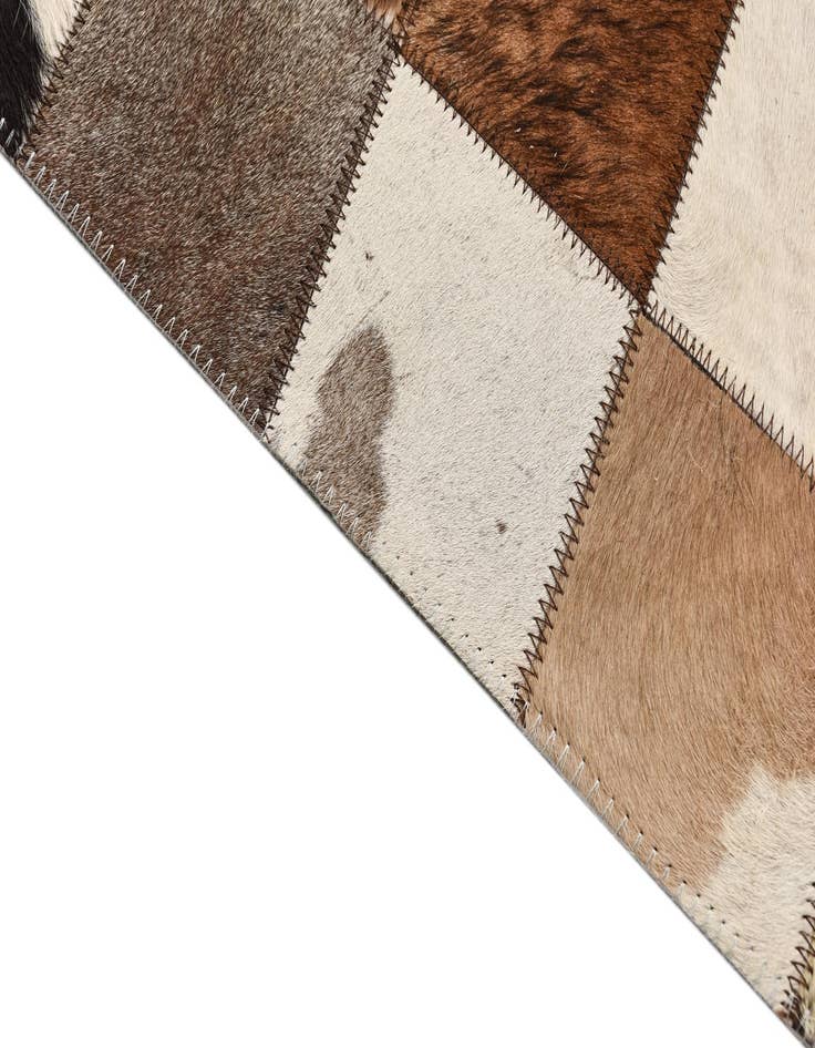 Detail image of 8' x 10' Cowhide Leather Rug