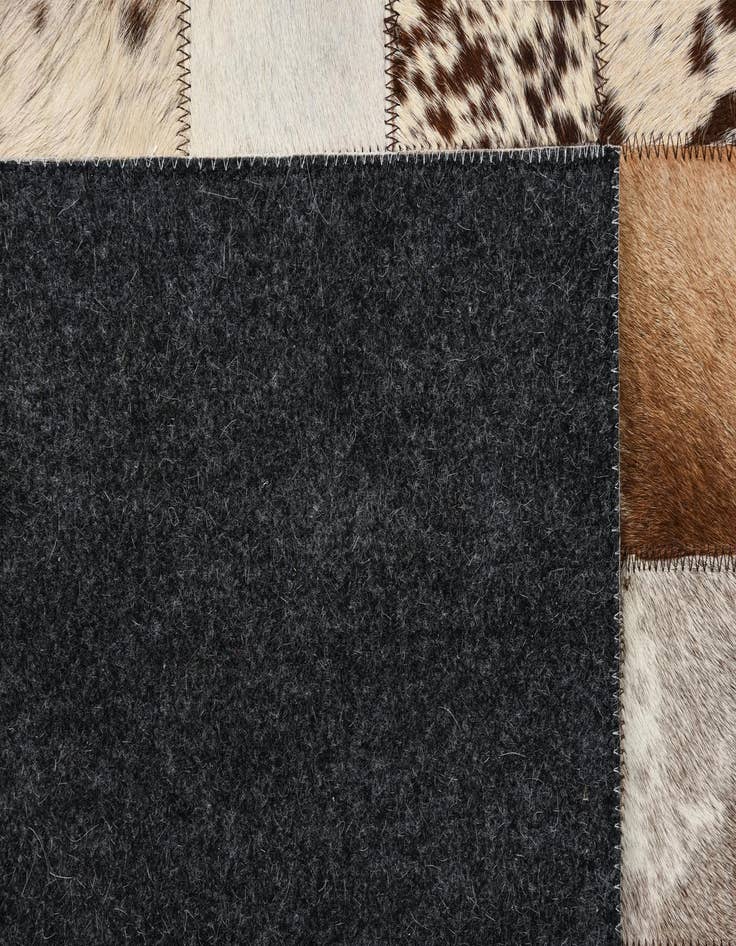 Detail image of 8' x 10' Cowhide Leather Rug