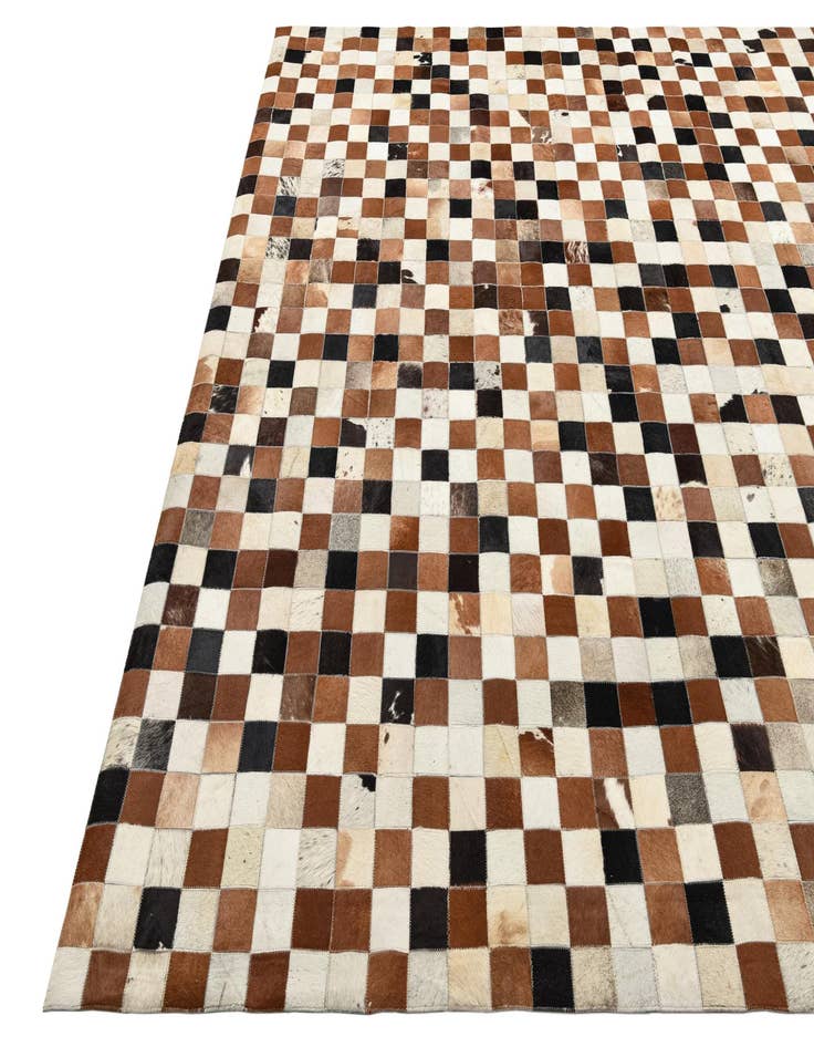 Detail image of 8' x 10' Cowhide Leather Rug