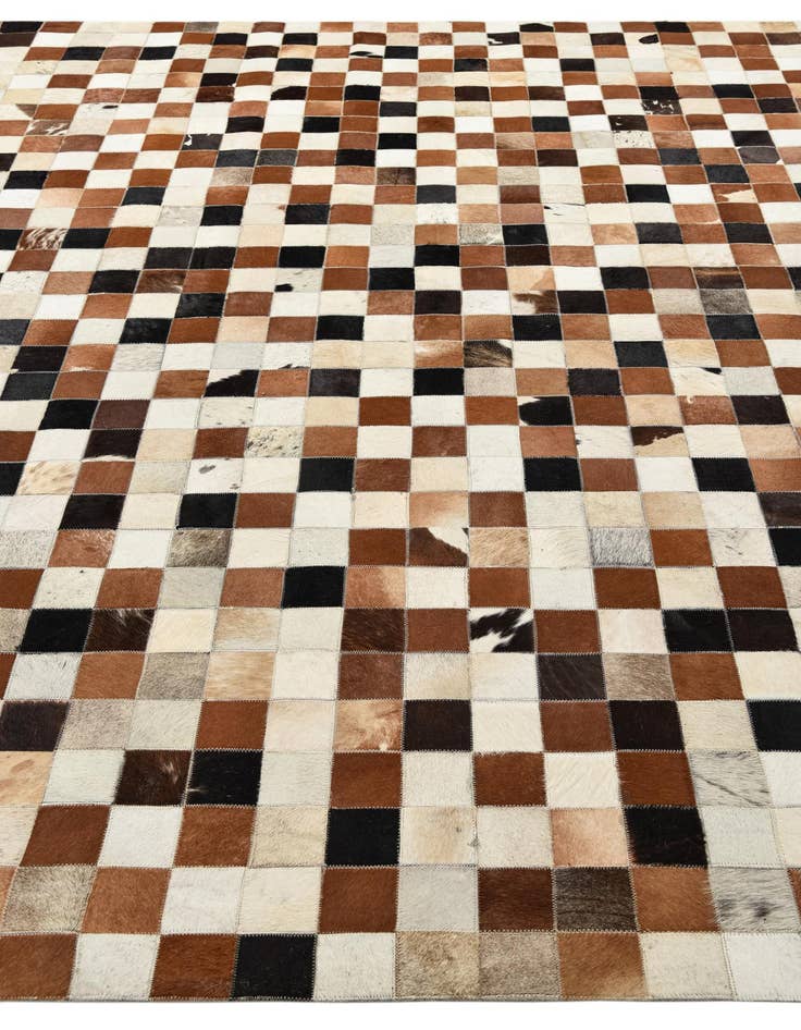 Detail image of 8' x 10' Cowhide Leather Rug