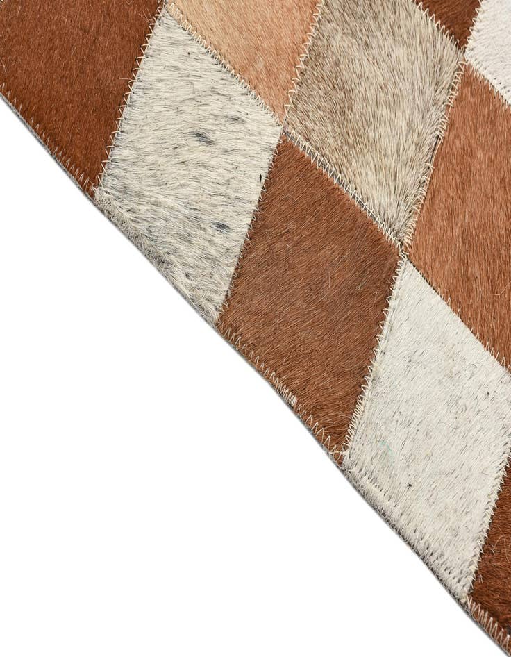 Detail image of 8' x 10' Cowhide Leather Rug