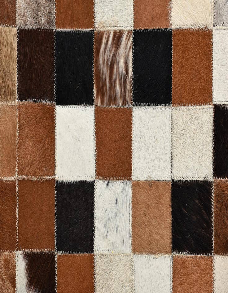 Detail image of 8' x 10' Cowhide Leather Rug