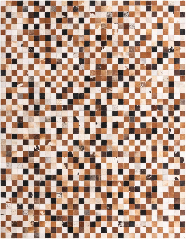 Detail image of 8' x 10' Cowhide Leather Rug