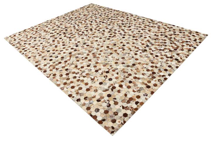 8' x 10' Cowhide Leather Rug