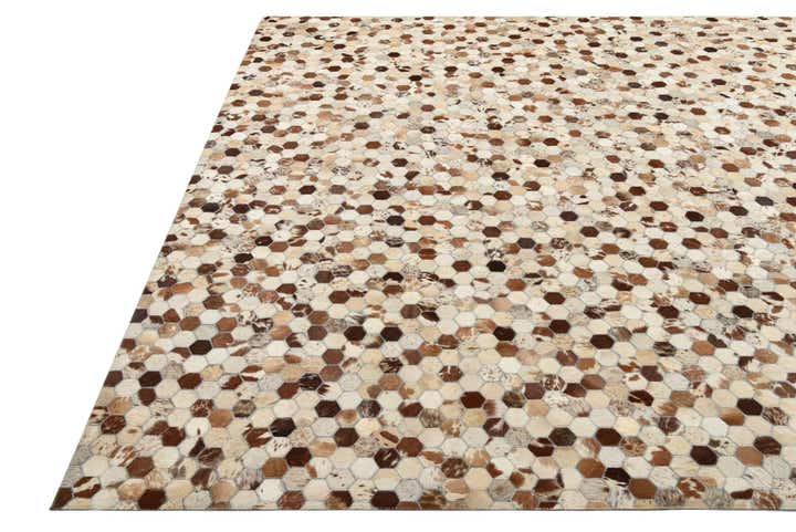 8' x 10' Cowhide Leather Rug