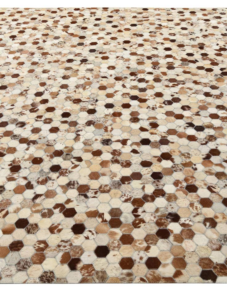 Detail image of 8' x 10' Cowhide Leather Rug