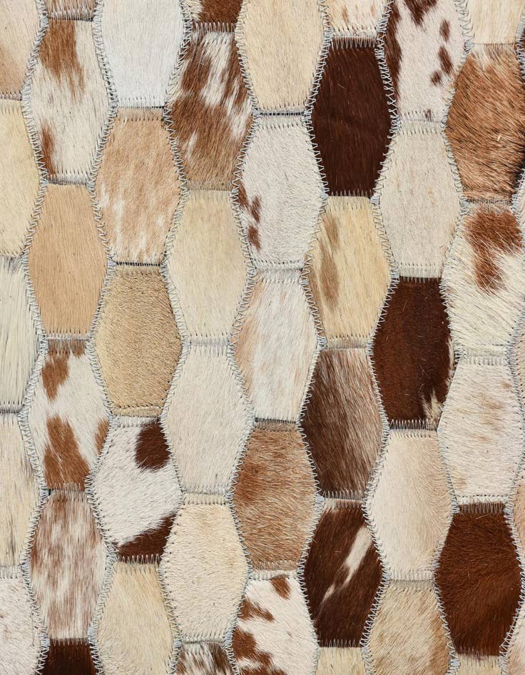 Detail image of 8' x 10' Cowhide Leather Rug