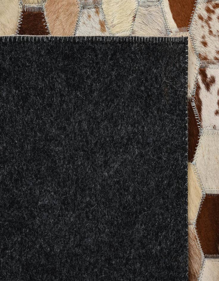 Detail image of 8' x 10' Cowhide Leather Rug
