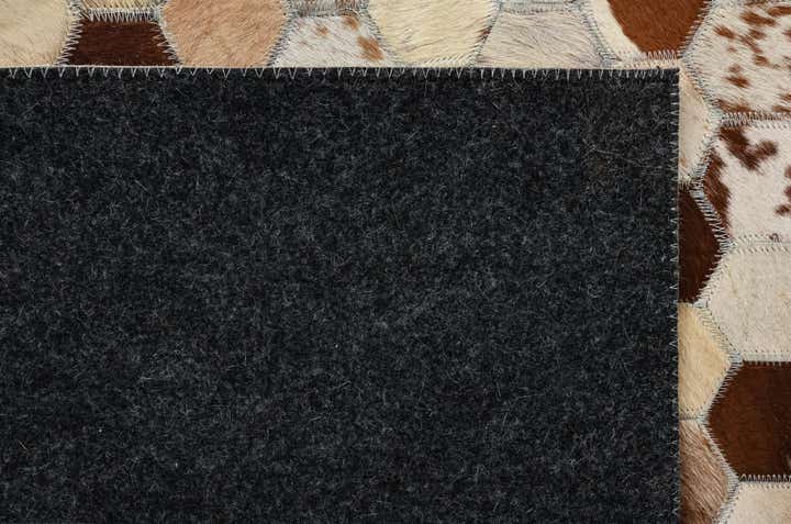 8' x 10' Cowhide Leather Rug