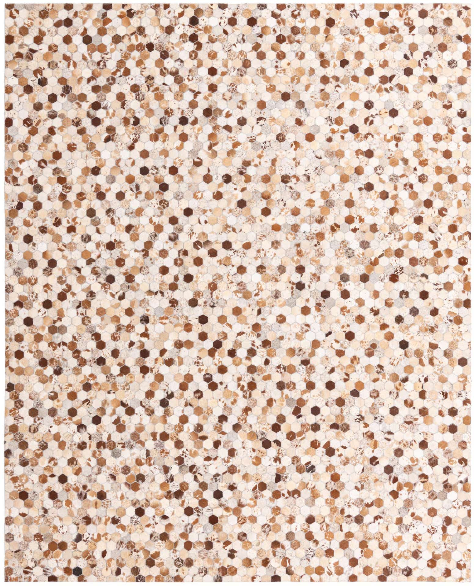 8' x 10' Cowhide Leather Rug