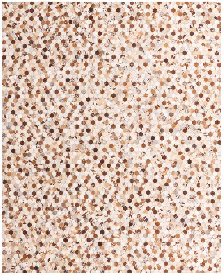 8' x 10' Cowhide Leather Rug