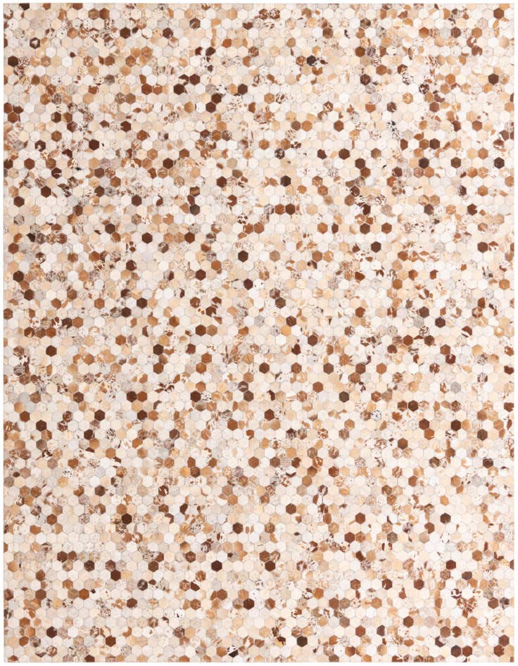 Detail image of 8' 1 x 10' 1 Cowhide Leather Rug