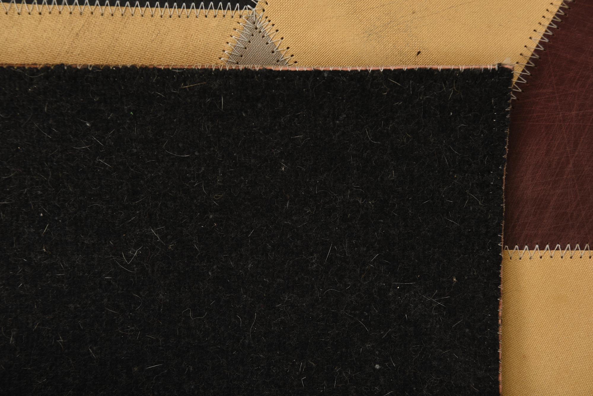 2' x 3' Cowhide Leather Rug